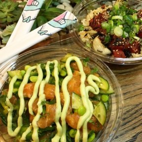 Gluten-free poke bowls from Wisefish Poke